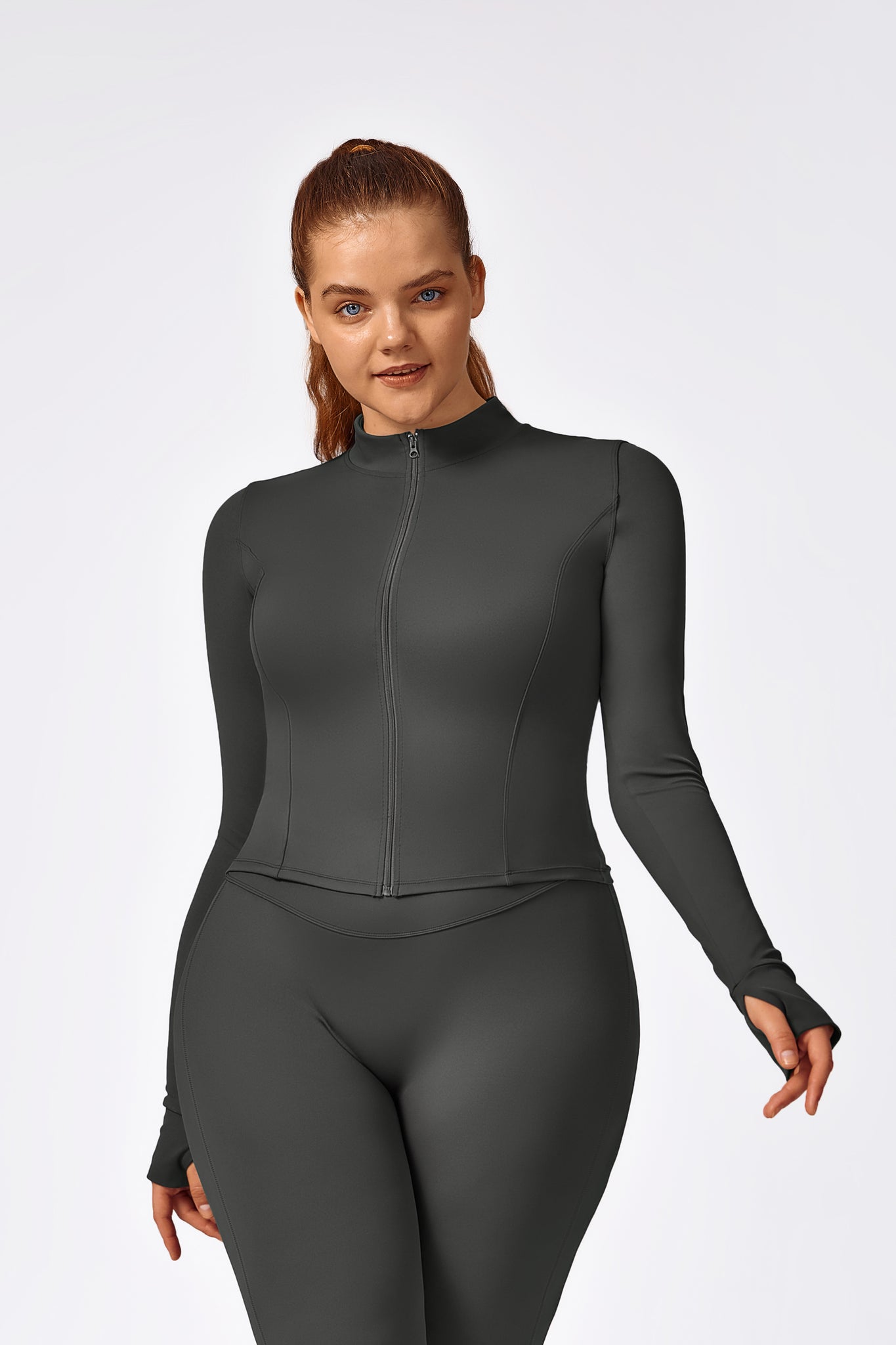 Superset Curvy Zipper Up Jacket