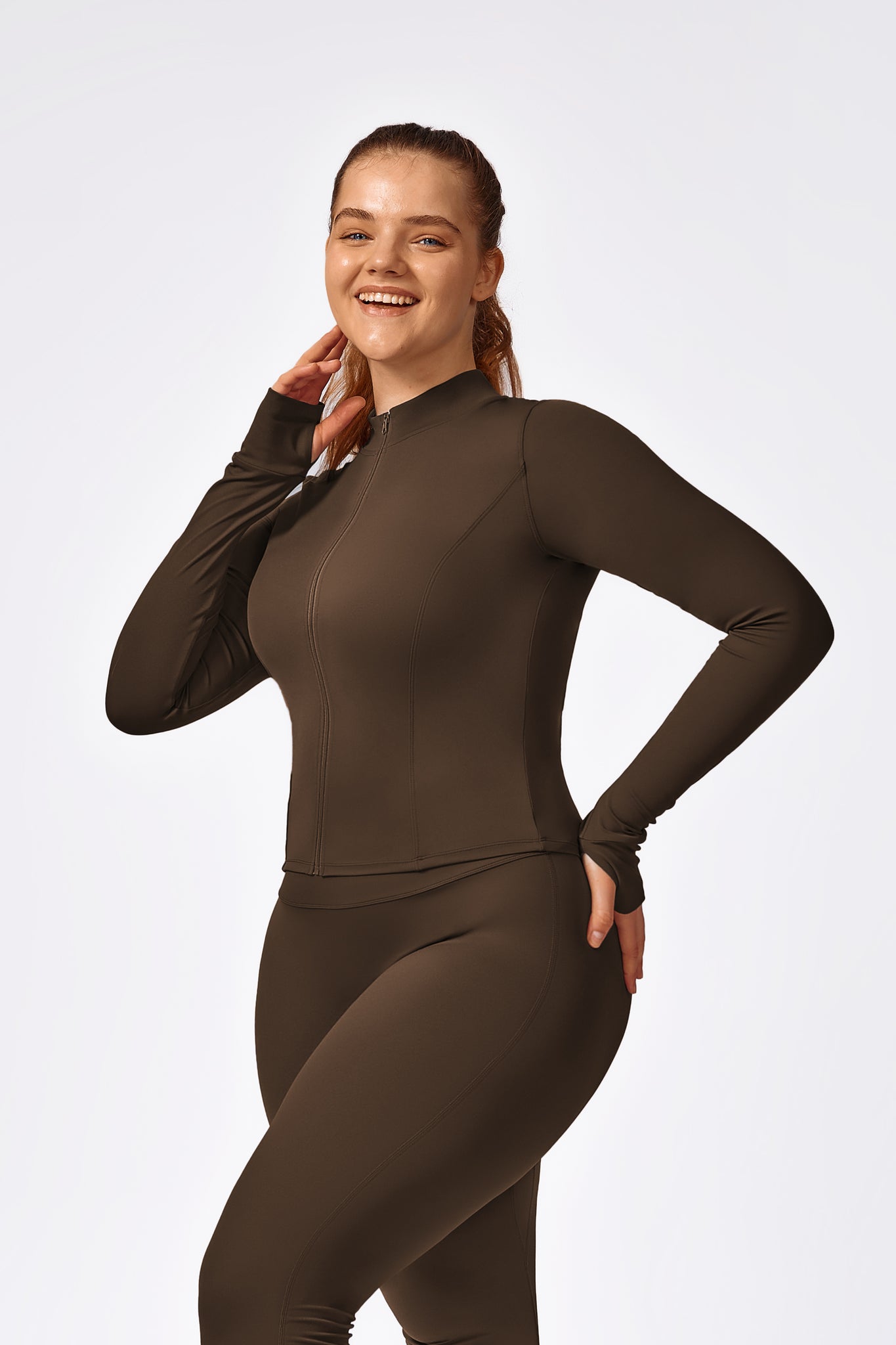 Superset Curvy Zipper Up Jacket