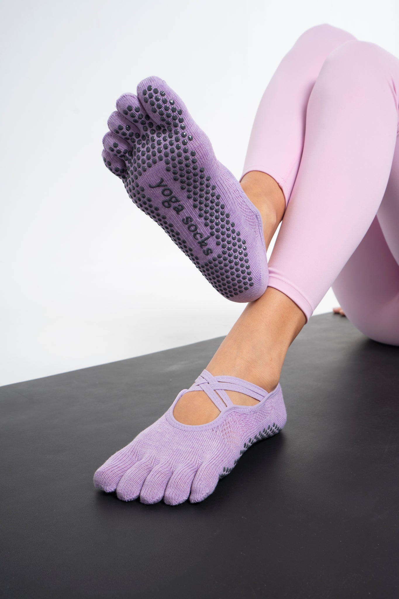 Pointe Non Slip Full Toe Grip Socks (2-Pairs)