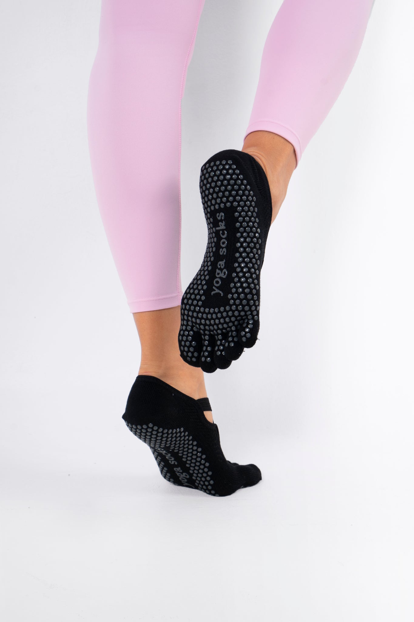 Pointe Non Slip Full Toe Grip Socks (2-Pairs)