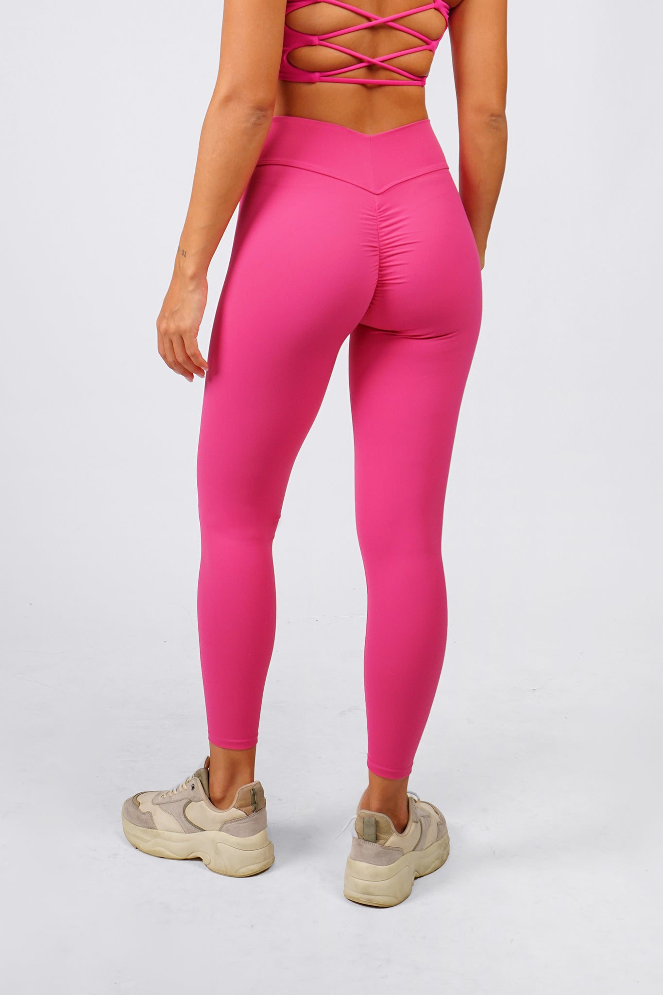 Vogo Athletica Leggings Women's Size Small Pink Stripe Stretch Capri - $13  - From Teresa
